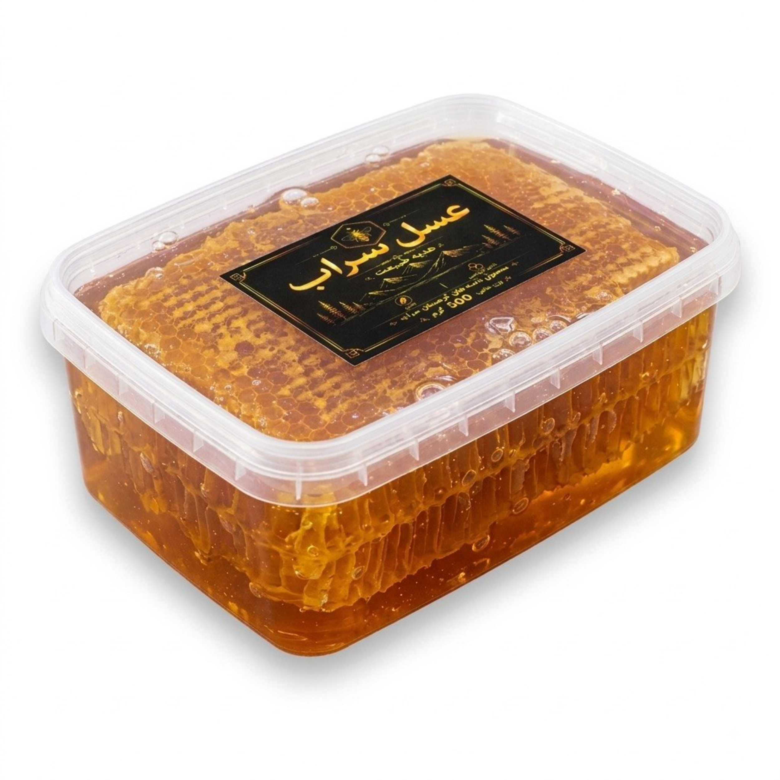 عسل طبیعی موم دار سراب ۵۰۰ گرمی