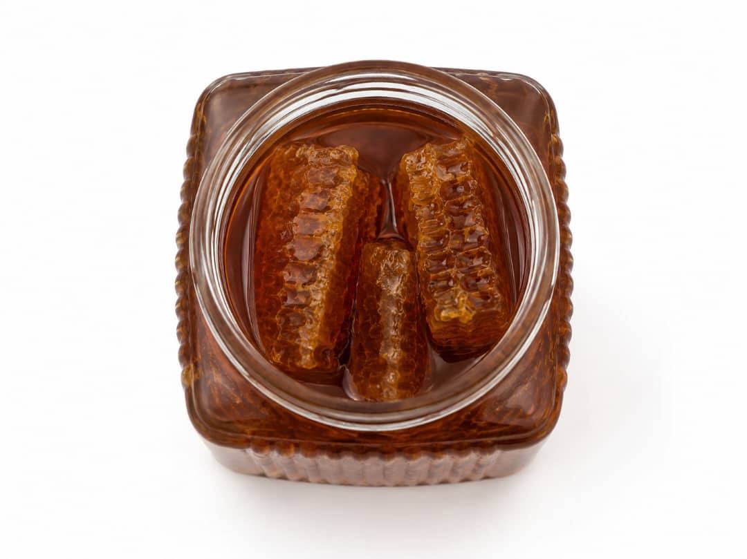 عسل طبیعی موم دار ۱ کیلویی